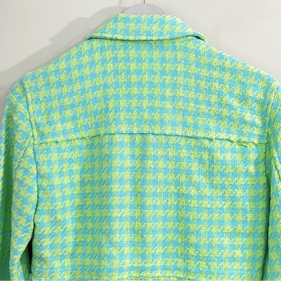 NWT Zara Tweed Herringbone Cropped Jacket - Picture 5 of 16